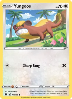 Yungoos (Crown Zenith #117)