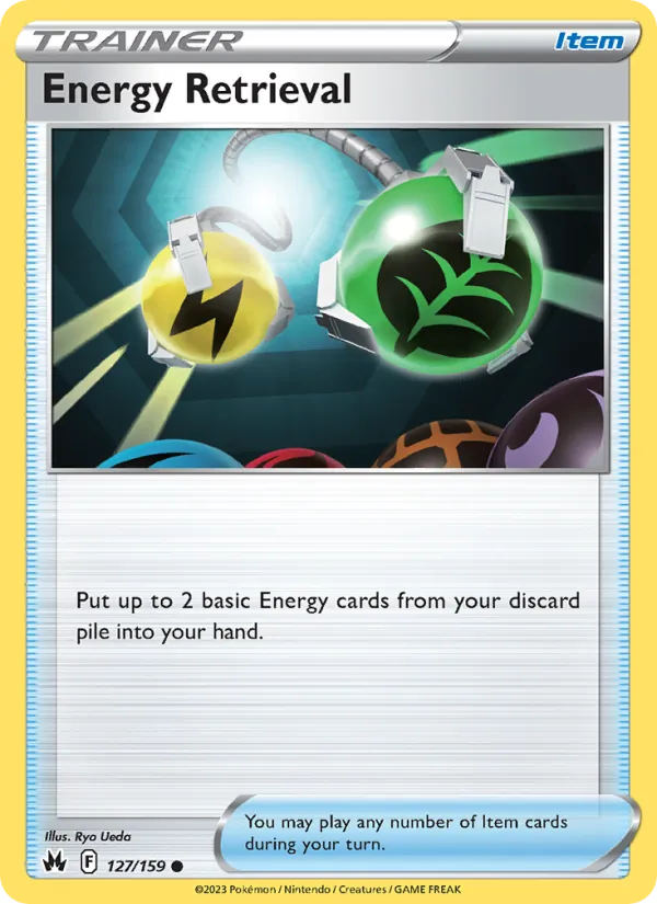 Energy Retrieval — Crown Zenith #127 (Pokémon TCG card)