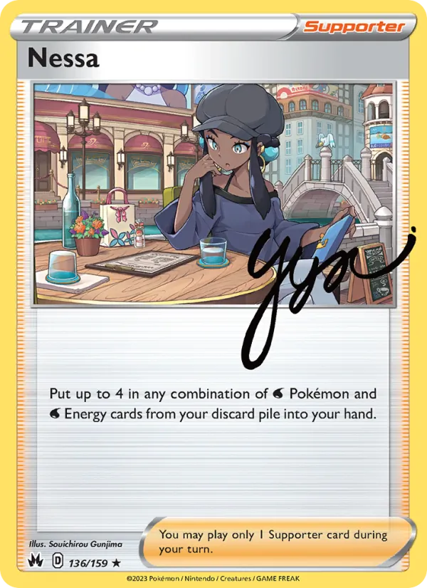 Nessa — Crown Zenith #136 (Pokémon TCG card)