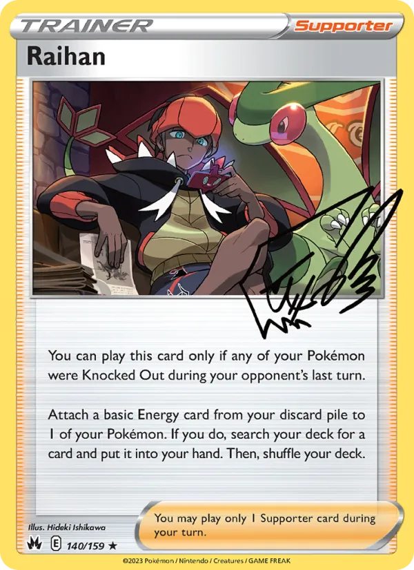 Raihan — Crown Zenith #140 (Pokémon TCG card)