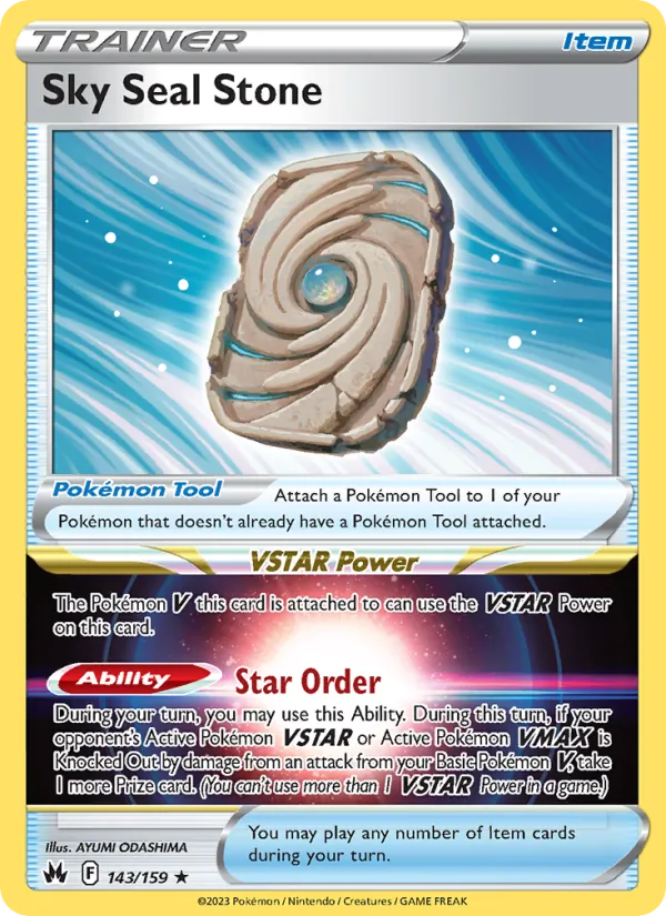 Sky Seal Stone — Crown Zenith #143 (Pokémon TCG card)