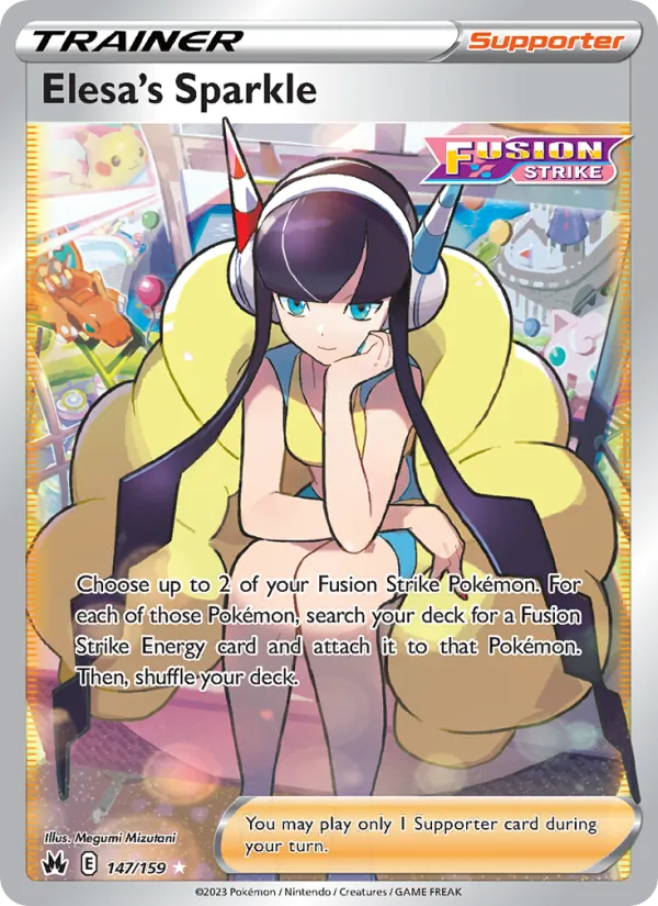Elesa's Sparkle — Crown Zenith #147 (Pokémon TCG card)