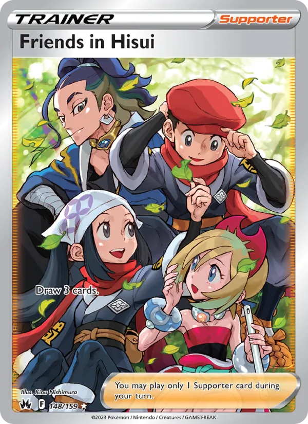 Friends in Hisui — Crown Zenith #148 (Pokémon TCG card)