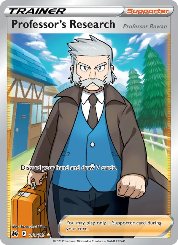 Professor's Research — Crown Zenith #150 (Pokémon TCG card)