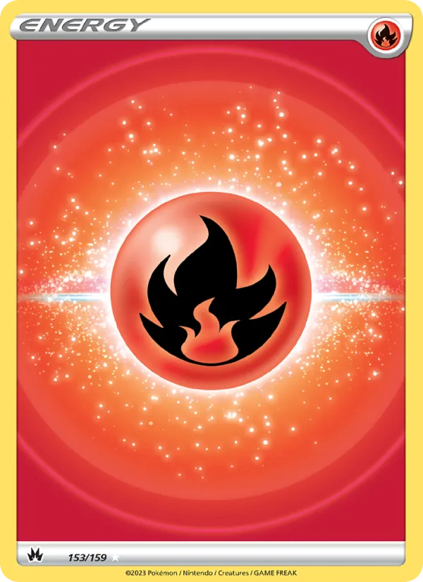 Fire Energy — Crown Zenith #153 (Pokémon TCG card)