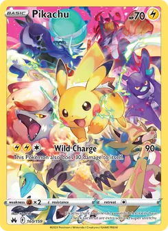 Pikachu (Crown Zenith #160)