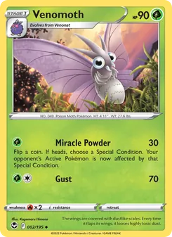 Venomoth (Silver Tempest #002)