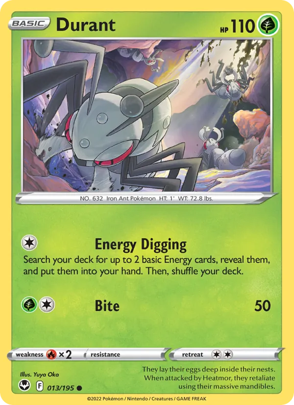 Durant — Silver Tempest #013 (Pokémon TCG card)