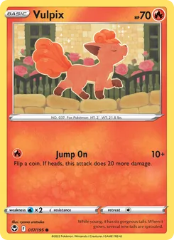 Vulpix (Silver Tempest #017)