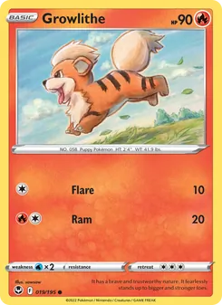 Growlithe (Silver Tempest #019)