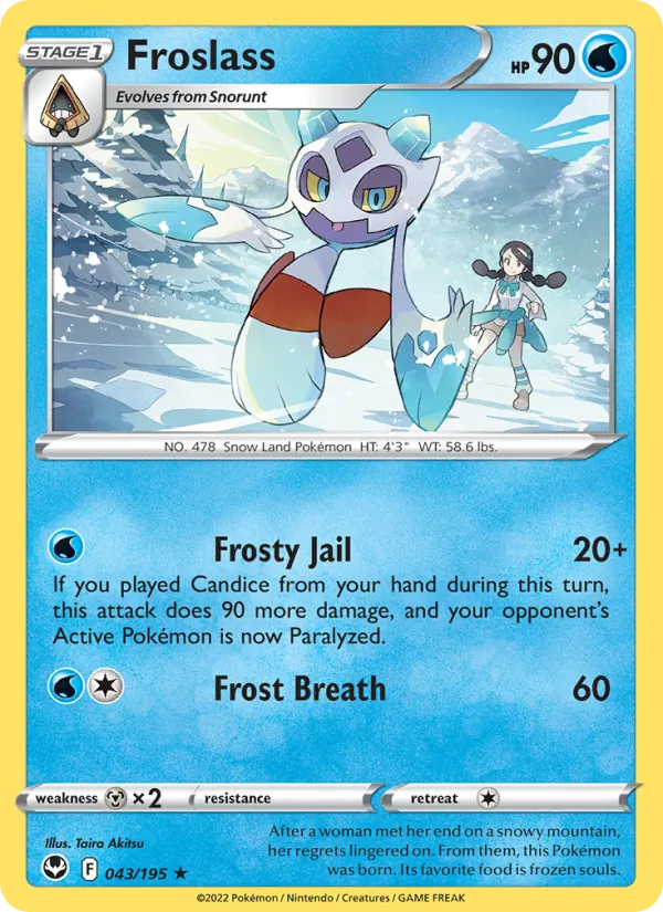 Froslass — Silver Tempest #043 (Pokémon TCG card)