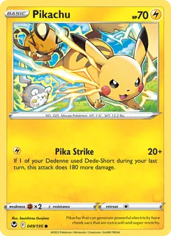 Pikachu (Silver Tempest #049)