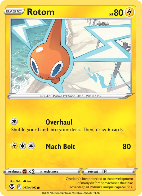 Rotom — Silver Tempest #053 (Pokémon TCG card)