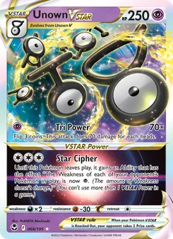 Unown VSTAR (Silver Tempest #066)