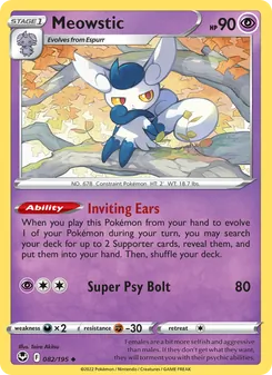 Meowstic (Silver Tempest #082)