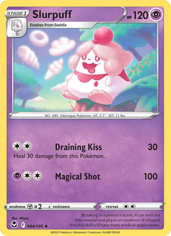 Slurpuff — Silver Tempest #084 (Pokémon TCG card)