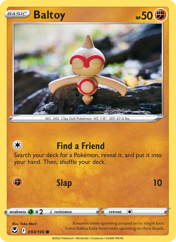 Baltoy — Silver Tempest #093 (Pokémon TCG card)
