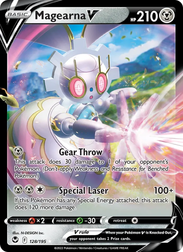 Magearna V — Silver Tempest #128 (Pokémon TCG card)