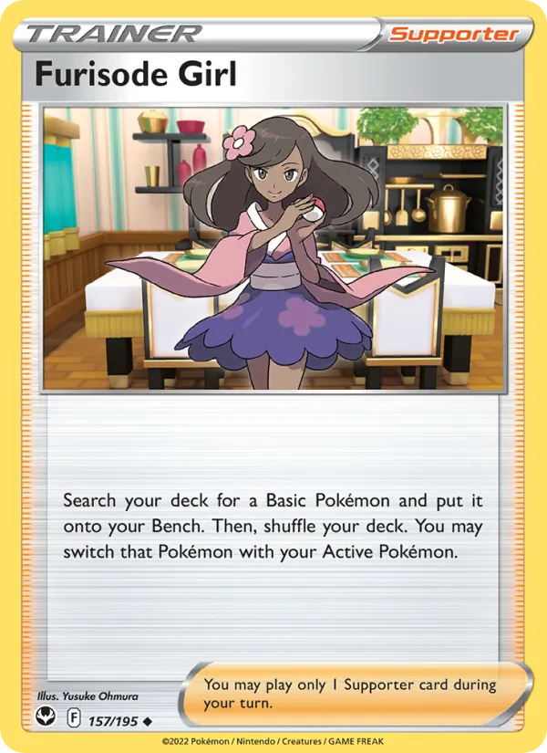 Furisode Girl — Silver Tempest #157 (Pokémon TCG card)