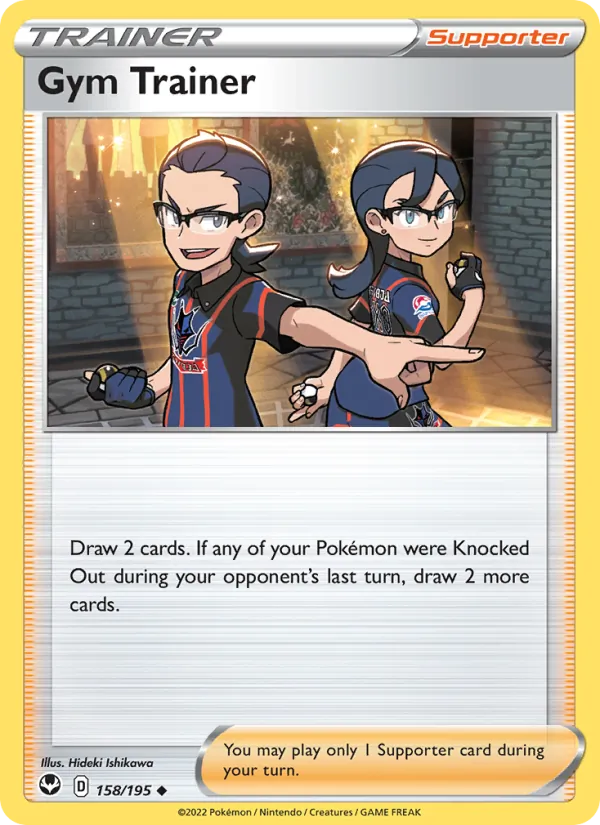 Gym Trainer — Silver Tempest #158 (Pokémon TCG card)