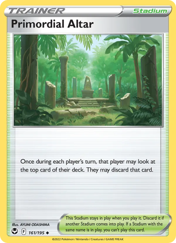 Primordial Altar — Silver Tempest #161 (Pokémon TCG card)