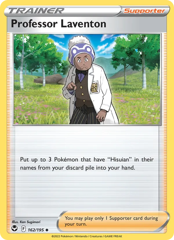Professor Laventon — Silver Tempest #162 (Pokémon TCG card)