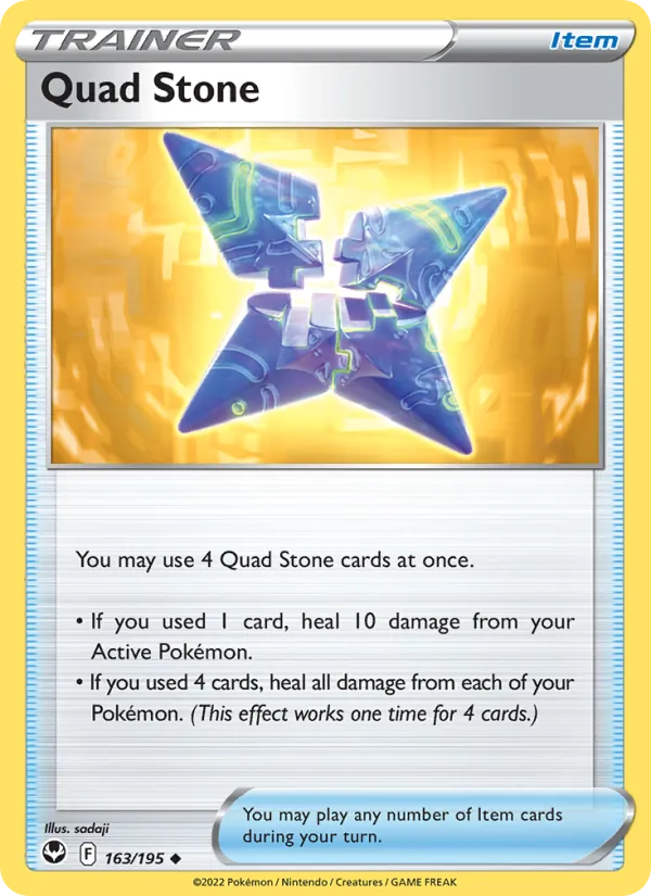 Quad Stone — Silver Tempest #163 (Pokémon TCG card)