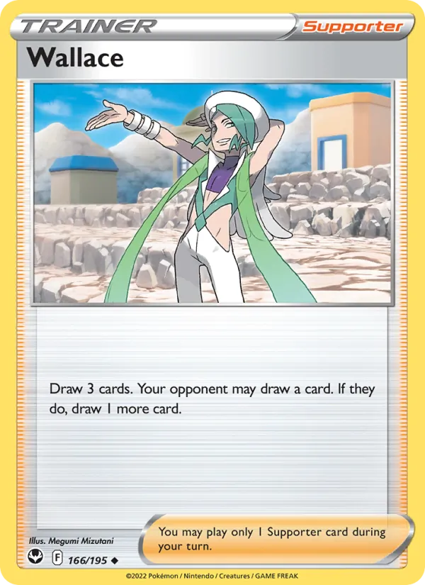 Wallace — Silver Tempest #166 (Pokémon TCG card)