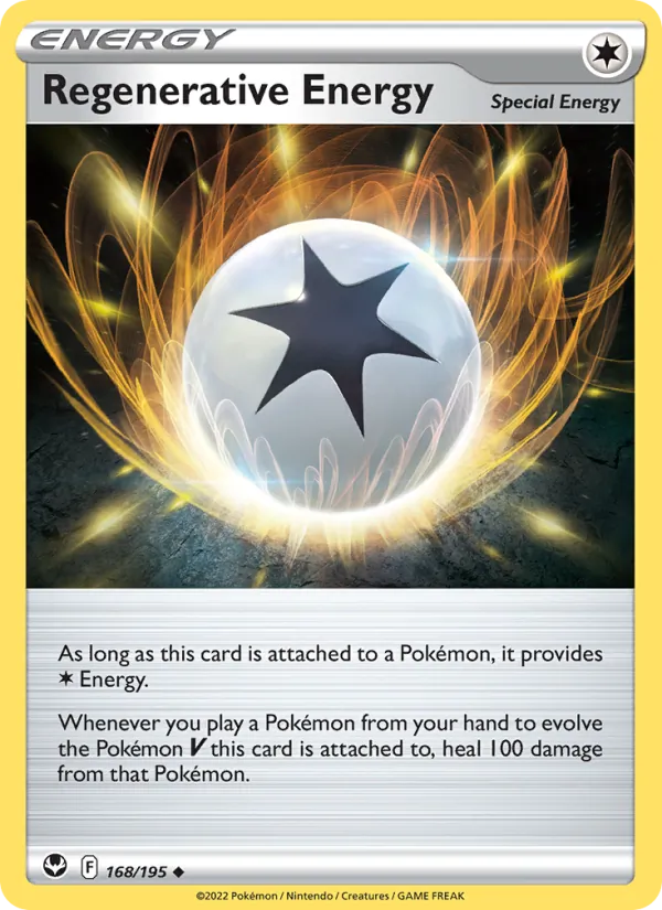 Regenerative Energy — Silver Tempest #168 (Pokémon TCG card)