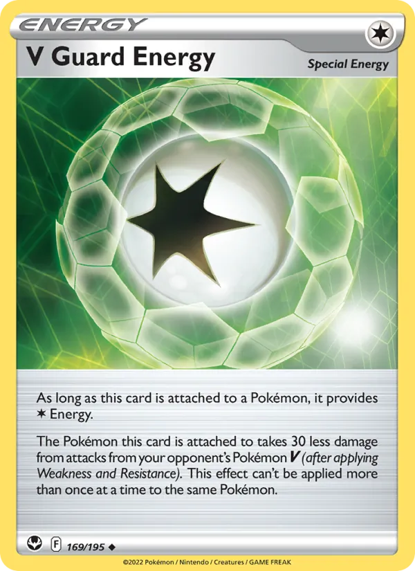 V Guard Energy — Silver Tempest #169 (Pokémon TCG card)