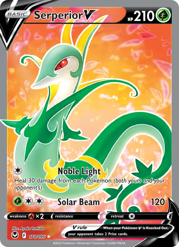 Serperior V — Silver Tempest #170 (Pokémon TCG card)