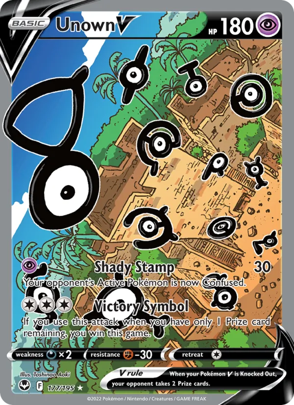 Unown V — Silver Tempest #177 (Pokémon TCG card)