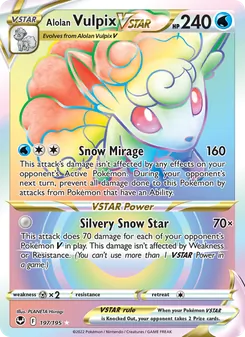 Alolan Vulpix VSTAR (Silver Tempest #197)