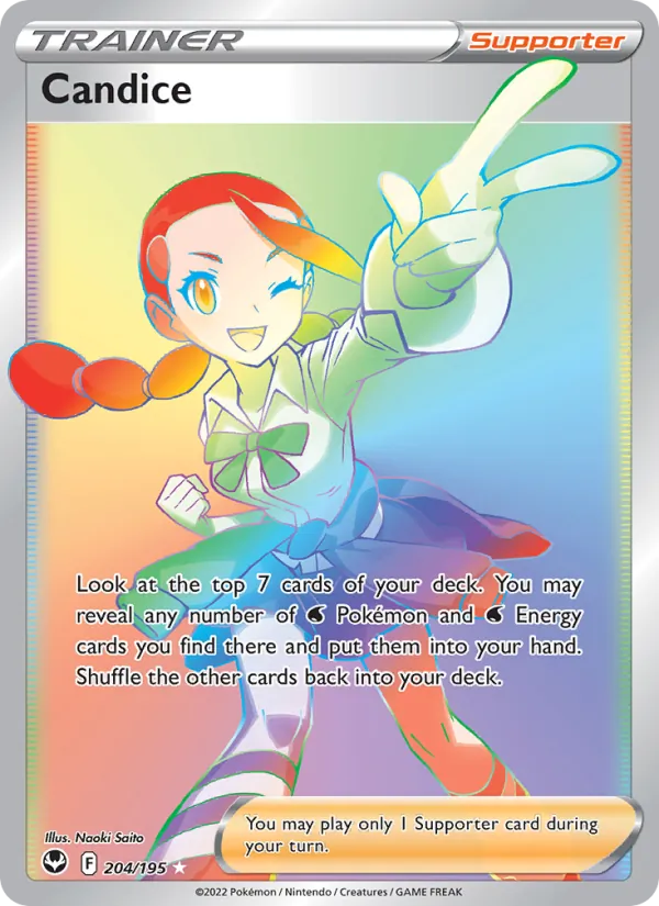 Candice — Silver Tempest #204 (Pokémon TCG card)