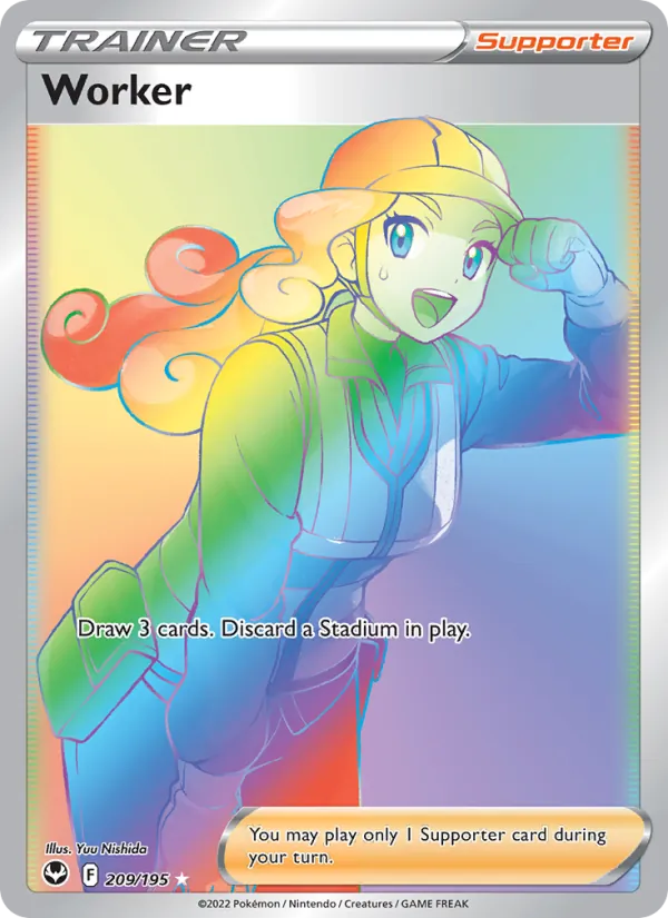 Worker — Silver Tempest #209 (Pokémon TCG card)