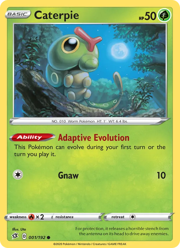 Caterpie — Rebel Clash #1 (Pokémon TCG card)