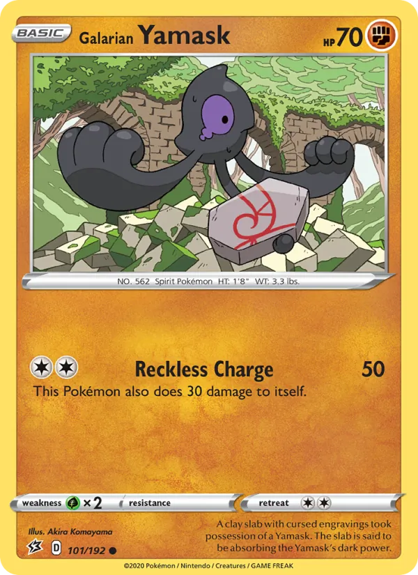 Galarian Yamask — Rebel Clash #101 (Pokémon TCG card)