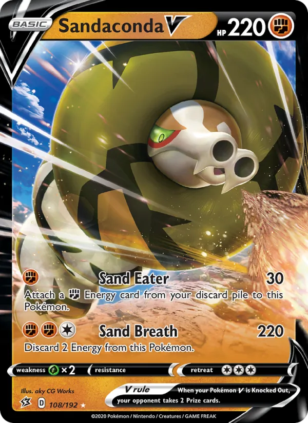 Sandaconda V — Rebel Clash #108 (Pokémon TCG card)
