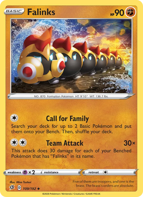 Falinks — Rebel Clash #109 (Pokémon TCG card)