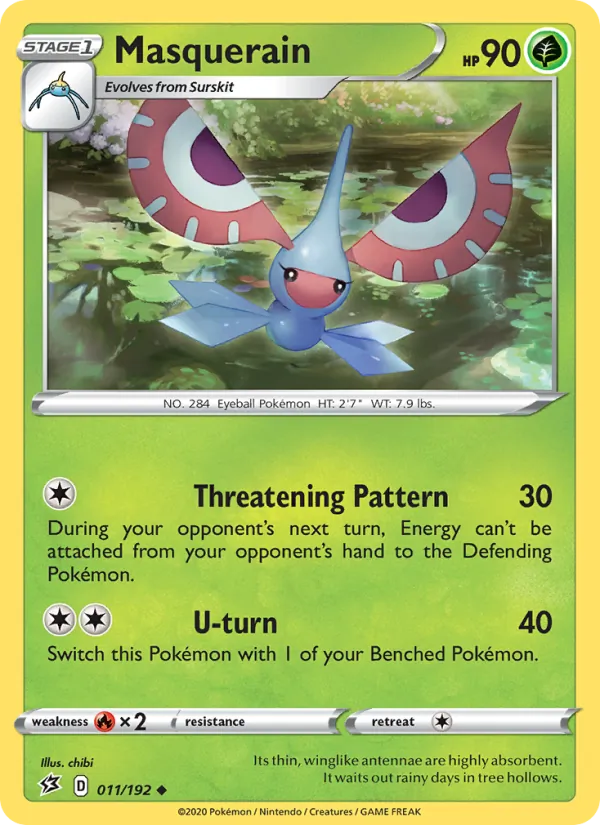 Masquerain — Rebel Clash #11 (Pokémon TCG card)