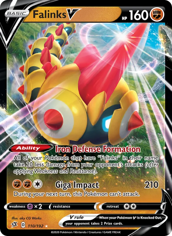 Falinks V — Rebel Clash #110 (Pokémon TCG card)