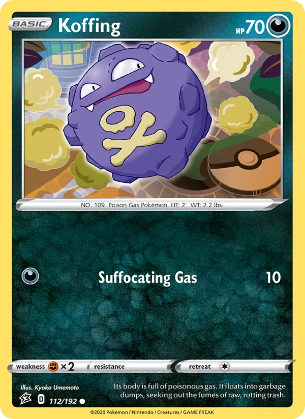 Koffing — Rebel Clash #112 (Pokémon TCG card)