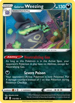 Galarian Weezing (Rebel Clash #113)