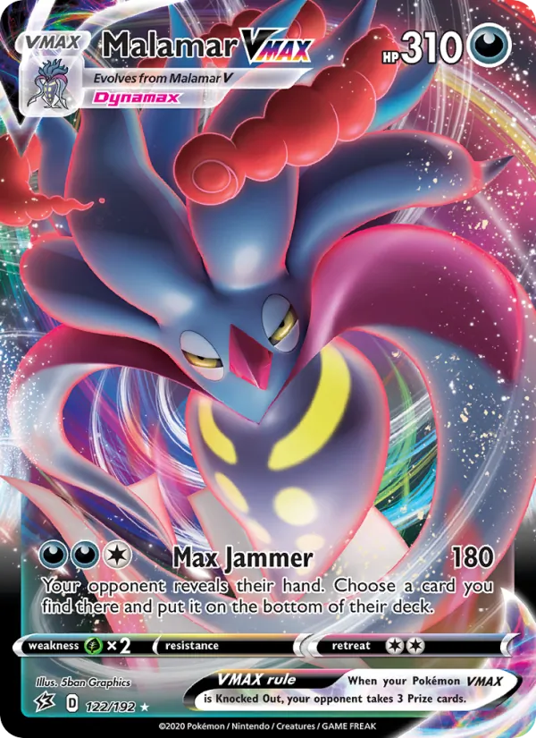 Malamar VMAX — Rebel Clash #122 (Pokémon TCG card)