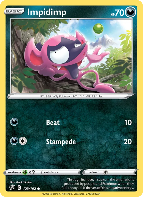 Impidimp — Rebel Clash #123 (Pokémon TCG card)