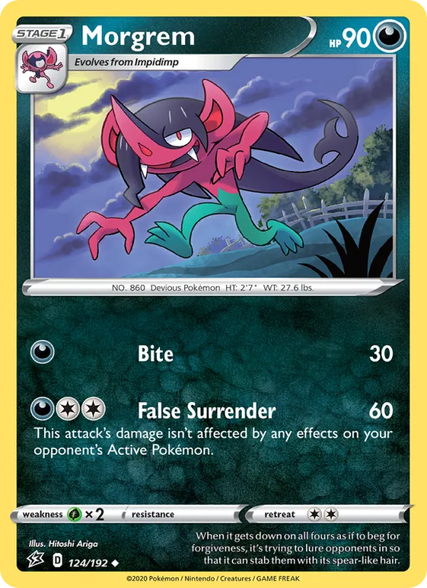 Morgrem — Rebel Clash #124 (Pokémon TCG card)