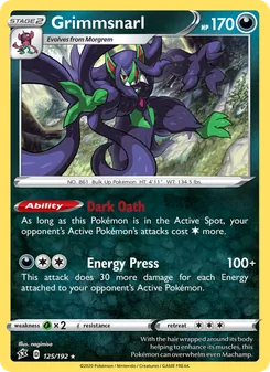 Grimmsnarl (Rebel Clash #125)