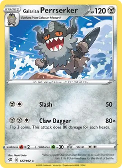 Galarian Perrserker (Rebel Clash #127)