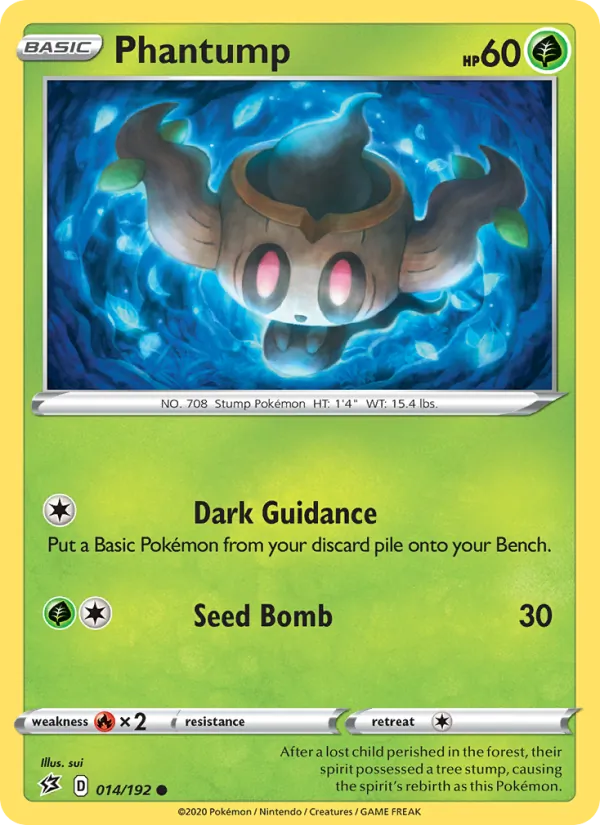 Phantump — Rebel Clash #14 (Pokémon TCG card)