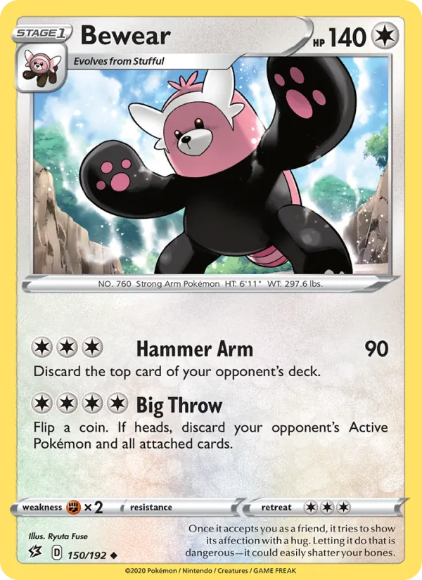 Bewear — Rebel Clash #150 (Pokémon TCG card)